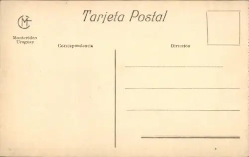 Ak Montevideo Uruguay, Teatro Solis, Gebäude mit Säulen, Werbung,  Architektur