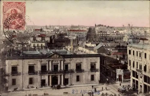 Ak Montevideo Uruguay, Stadtansicht