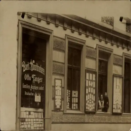 Foto Ak Berlin Kreuzberg, Buch- und Kunstdruckerei Otto Tanger, Mittenwalder Str. 47