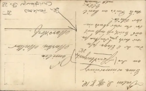 Foto Ak Berlin Prenzlauer Berg, Wohnhaus Christburger Straße 28, Geschäfte, Kutsche, Anwohner