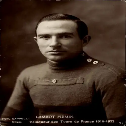 Ak Radrennsport, Radrennfahrer Lambot Firmin, Sieger Tour de France 1919-1922