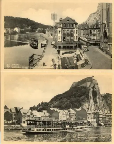 12 Ak im Umschlag, Dinant Wallonien Namur, diverse Ansichten