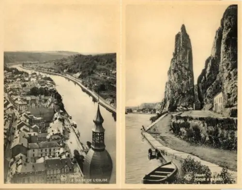 12 Ak im Umschlag, Dinant Wallonien Namur, diverse Ansichten