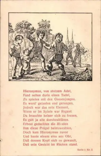 6 Ak Münchhausen Serie 1, 1-6