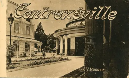 11 Ak im Umschlag, Contrexéville Lothringen Vosges, Par V. Roeder