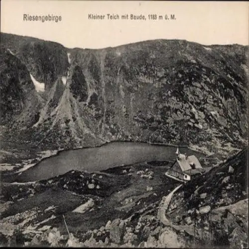 12 Ak Riesengebirge Schlesien, Schneekoppe, Kirche Wang etc.