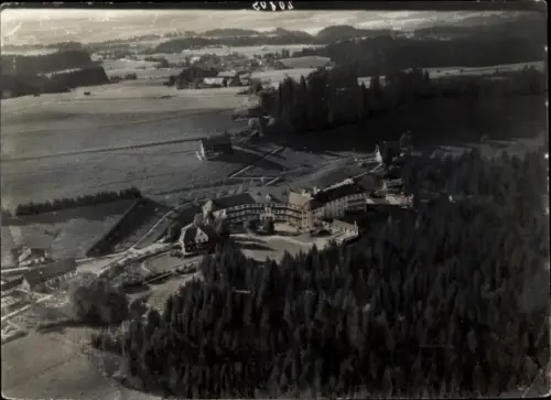 Ak Scheffau Scheidegg im Allgäu, Scheidegg im Allgäu, Luftbild.