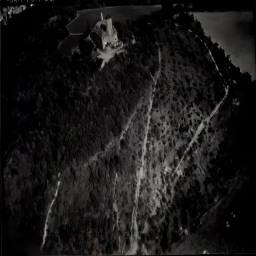 Foto Werleshausen Witzenhausen an der Werra, Jugendburg Ludwigstein, Fliegeraufnahme