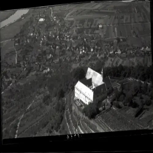 Foto Großheubach am Main Unterfranken, Kloster Engelberg, Fliegeraufnahme
