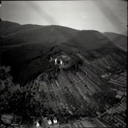 Foto Großheubach am Main Unterfranken, Kloster Engelberg, Fliegeraufnahme