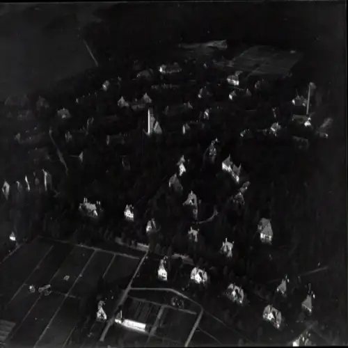 Ak Eglfing Haar bei München Bayern, Nachtansicht von Haar und Eglfing im Jahr 1938