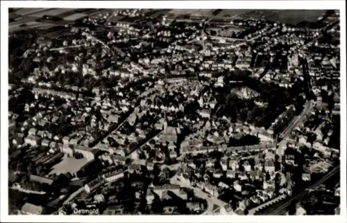 Ak Detmold in Nordrhein Westfalen, Fliegeraufnahme