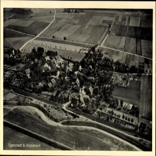 Ak Egenstedt Diekholzen Niedersachsen, Luftaufnahme
