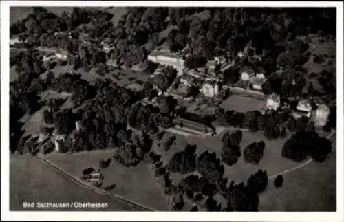 Ak Bad Salzhausen Nidda in Hessen, Fliegeraufnahme