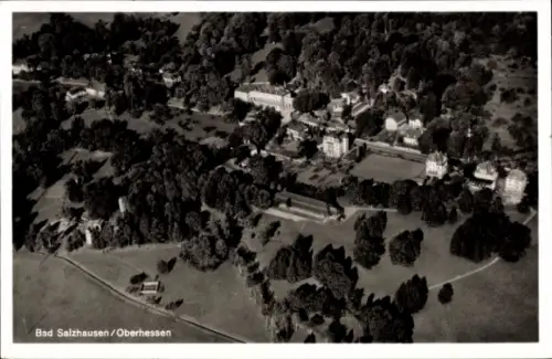 Ak Bad Salzhausen Nidda in Hessen, Fliegeraufnahme