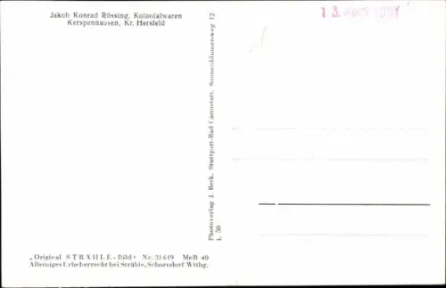 Ak Kerspenhausen Niederaula Hessen, Fliegeraufnahme