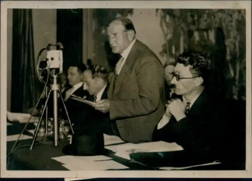 Foto Paris, Le Comite executif du Parti Radical, Palais de la Matualite, Präsident Daladier
