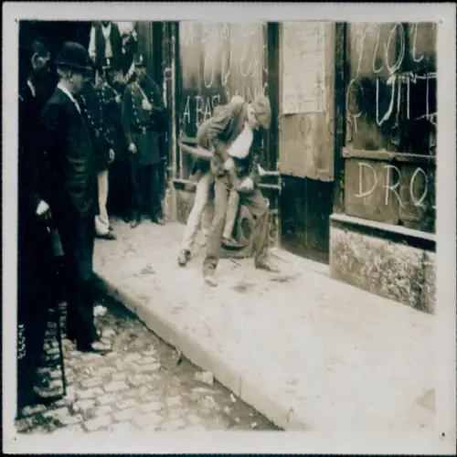 Foto Paris XII., Rue Traversiere, Aufbruch in ein Restaurant, 1911