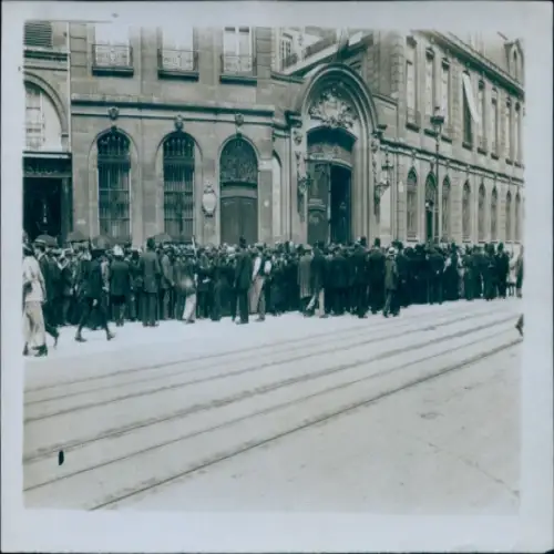 Foto Paris, Sparkasse, Kriegsspende, 1914