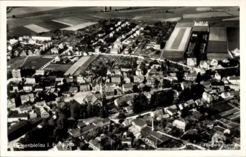 Ak Bielawa Langenbielau Schlesien, Luftaufnahme von  ländliche Umgebung, Wohngebäude