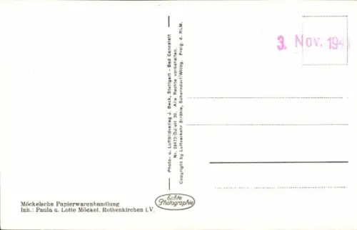 Ak Rothenkirchen Steinberg im Vogtland, Luftaufnahme