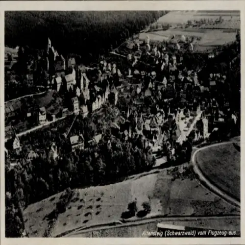 Ak Altensteig im Schwarzwald Württemberg, Luftbild von  Schwarzwald, nformat, 1941