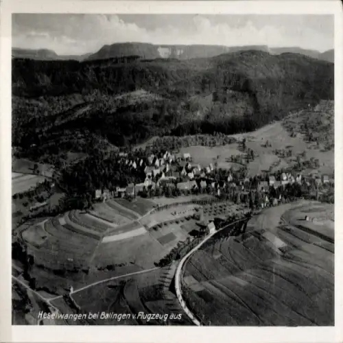 Ak Heselwangen Balingen in Württemberg, Luftaufnahme von  bei Balingen, Foto von J. Beck
