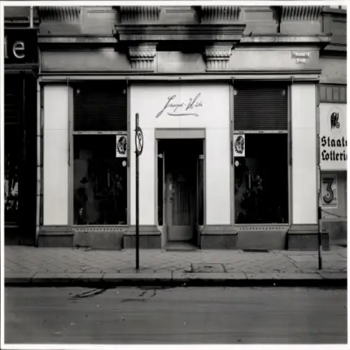 Foto Braunschweig, Damm 1, Hutgeschäft, Schaufenster, Staats-Lotterie, Fotohaus Lange, Damm 24