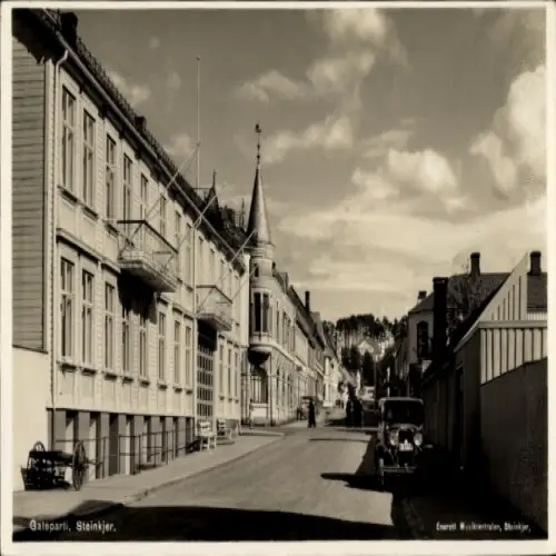 Ak Steinkjer Norwegen, Straßenpartie