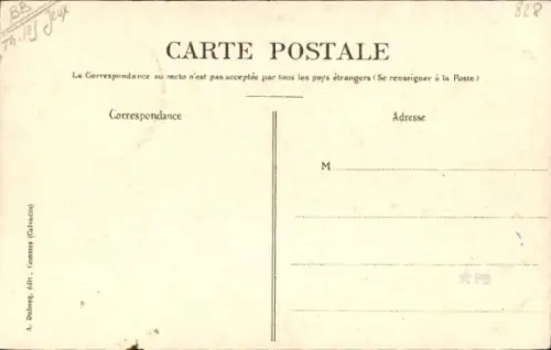 CPA En Normandie, La Partie de Dominos