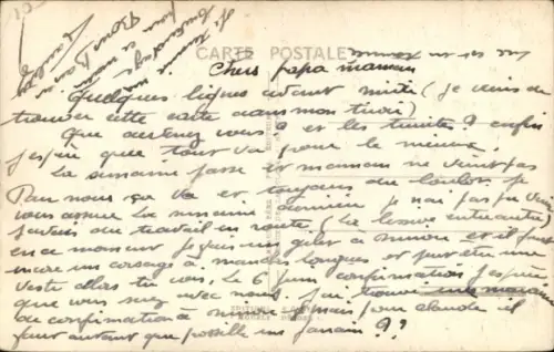 CPA En Normandie, Partie de dominos