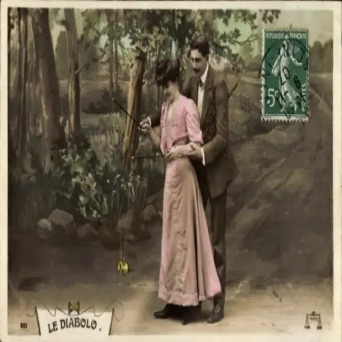 Ak Liebespaar, Diabolo