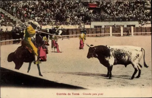 Ak Corrida de Toros, Citando para picar