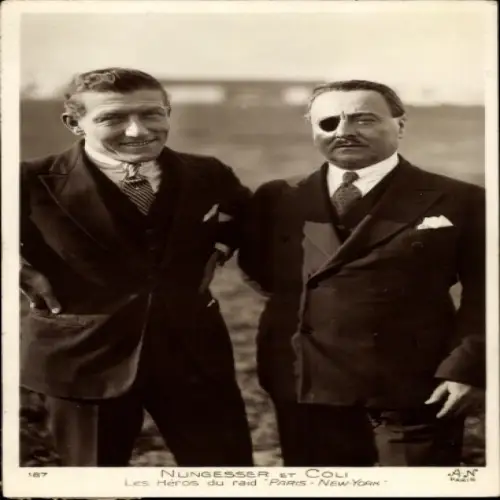 Ak Nungesser et Coli, Les Héros du Raid Paris-New York, Piloten
