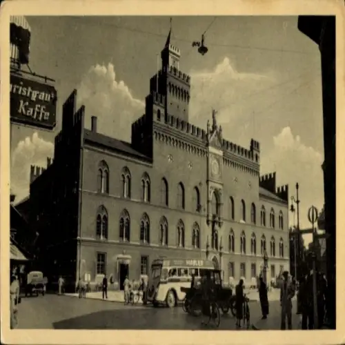 Ak Odense Dänemark, Rathaus