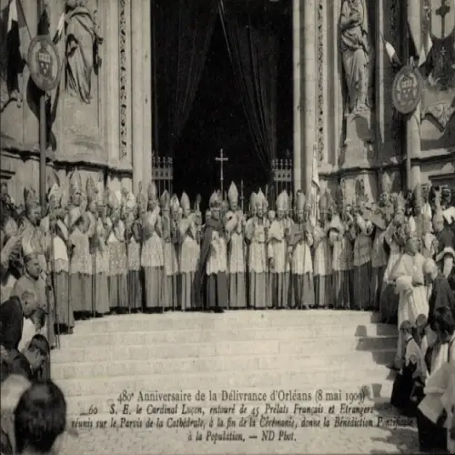 Ak Orléans Loiret, 80. Anniversaire der Befreiung von  Kardinal Luçon, 45 Prälaten
