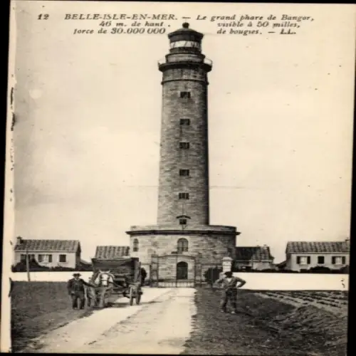 Ak Belle Ile en Mer Morbihan, Leuchtturm