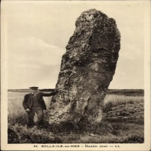 Ak Belle Ile en Mer Morbihan, Menhir Jean
