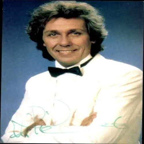 Autogrammkarte Sänger Erik Silvester, Portrait, Autogramm
