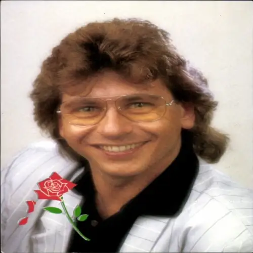 Autogrammkarte Sänger Bernd Rusinski, Portrait