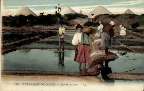 Ak Les Sables d'Olonne Vendée, Marais Salants