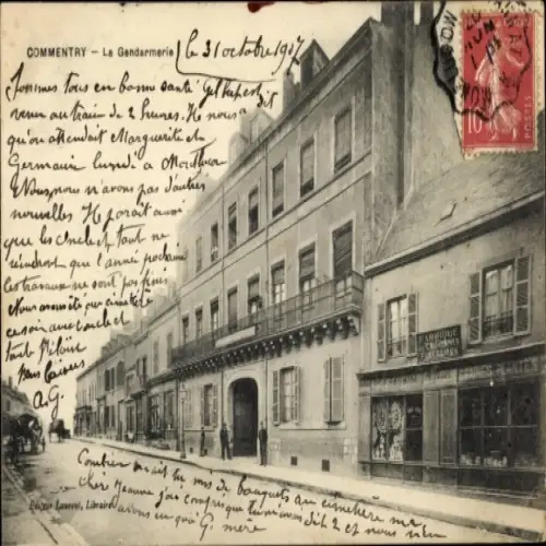 Ak Commentry Allier, La Gendarmerie