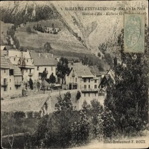 Ak St-Martin d'Entraunes Alpes-Maritimes, Station d'Ete