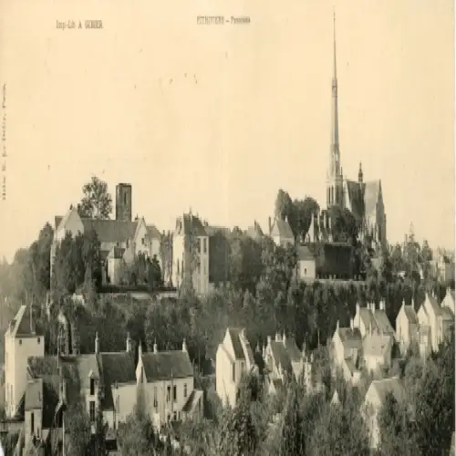 Ak Pithiviers Loiret, Panoramablick, Kirche, Stadtansicht, 