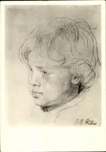 Künstler Ak Rubens, Peter Paul, Knabenkopf