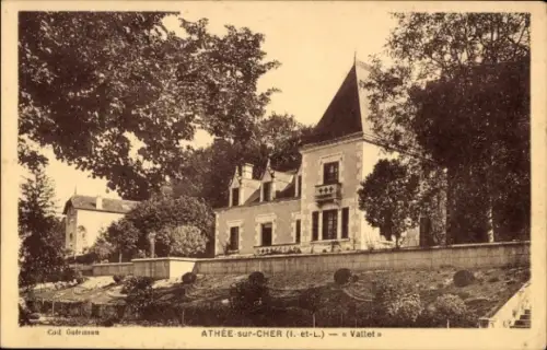 Ak Athée sur Cher Indre et Loire, Vallet