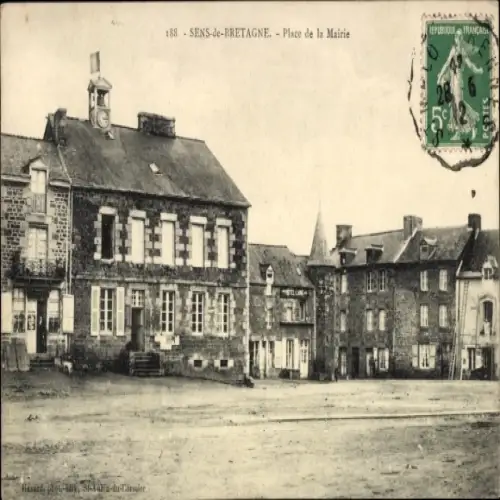 Ak Sens de Bretagne Ille-et-Vilaine, Place de la Mairie