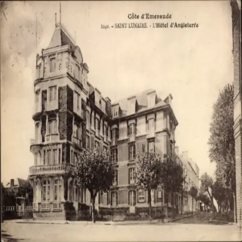 Ak Saint Lunaire Ille et Vilaine, Hotel d'Angleterre, Cote d'Emeraude,  Architektur