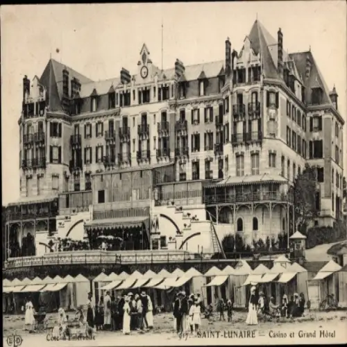 CPA Saint Lunaire Ille et Vilainem Casino et Grand Hotel