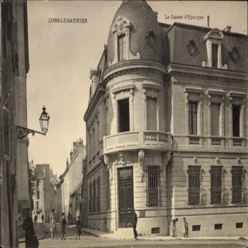 CPA Lons-le-Saunier Jura, La Caisse d'Epargne